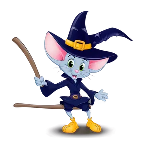 Witch Mouse Cartoon PNG Riv