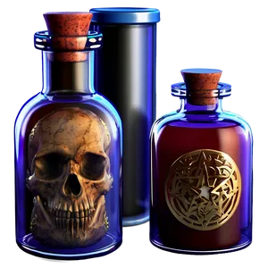 Witch Potion Bottle PNG Lur