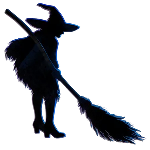 Witch's Broom Silhouette Png 06292024 PNG image