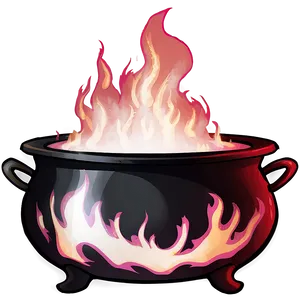 Witch's Cauldron On Fire Png Hvr PNG image