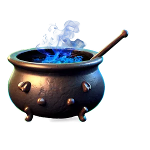 Witch's Cauldron With Smoke PNG Fir46