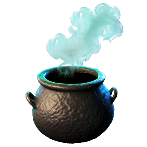Witch's Cauldron With Smoke Png Jok PNG image