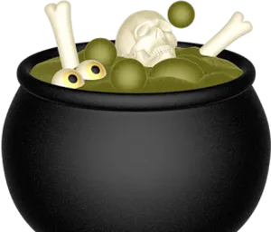 Witchs Brew Cauldron Clipart PNG image