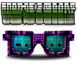 Wither Storm Minecraft Glasses Png 06282024 PNG image