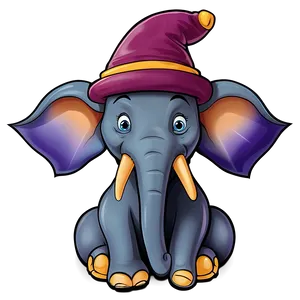 Wizard Cartoon Elephant PNG 06272024 PNG