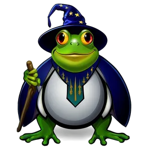 Wizard Frog Cartoon PNG 06272024 PNG