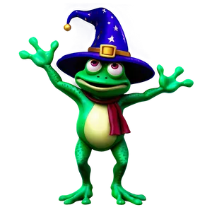 Wizard Frog Cartoon PNG 06272024 PNG