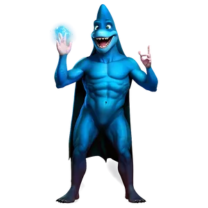 Wizard Shark Cartoon PNG Tnu
