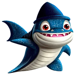Wizard Shark Cartoon PNG Xho5