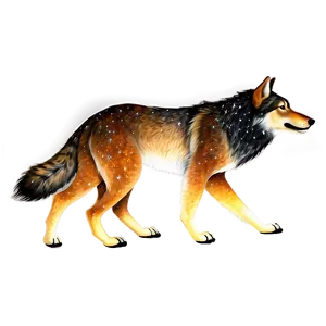 Wolf Constellation Stars PNG 45