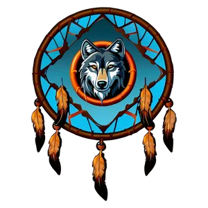 Wolf Dreamcatcher Symbol PNG Kun25