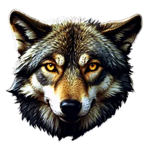 Wolf Eyes Illustration Png 06292024 PNG image