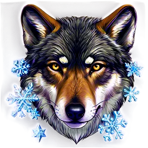 Wolf Eyes With Snowflakes PNG 94 PNG
