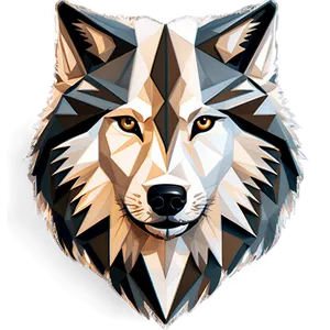 Wolf Face In Geometric Style Png Mkb63 PNG image