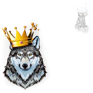 Wolf Face With Crown Png Rql96 PNG image