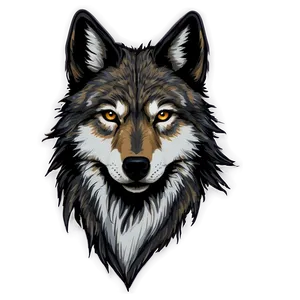 Wolf Head D PNG image