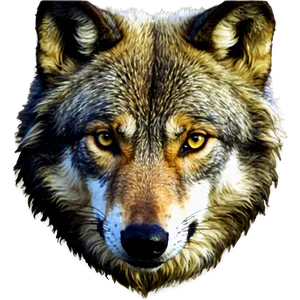 Wolf Head In Forest Setting PNG 06122024