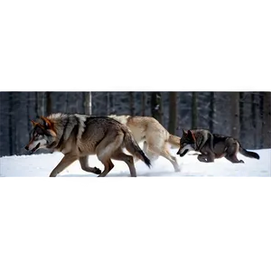Wolf Pack In The Wild PNG 05032024