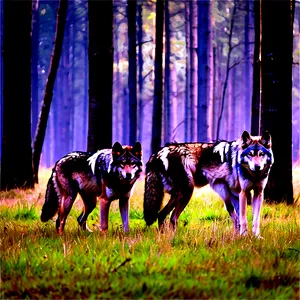 Wolf Pack In The Wild PNG 99
