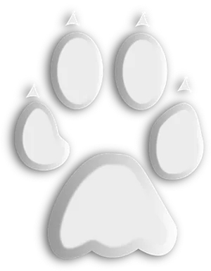 Wolf Paw Print Graphic PNG image