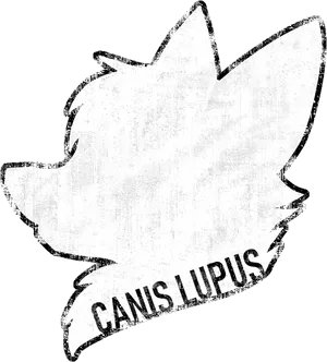 Wolf Profile Silhouette Canis Lupus PNG image