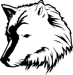 Wolf Sketch Outline