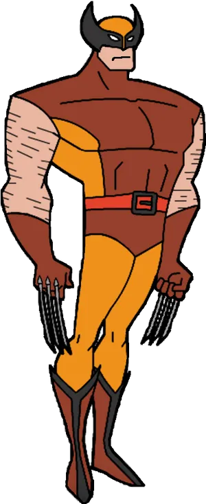 Wolverine Classic Comic Book Pose PNG image