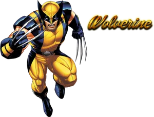 Wolverine Classic Comic Pose PNG image