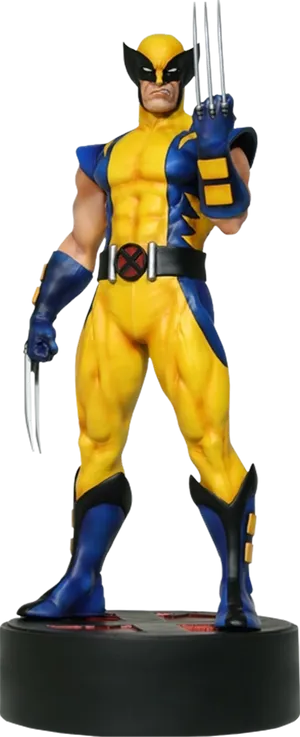 Wolverine Classic Costume Statue PNG image