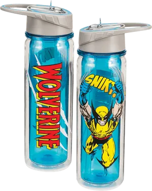 Wolverine Comic Water Bottles