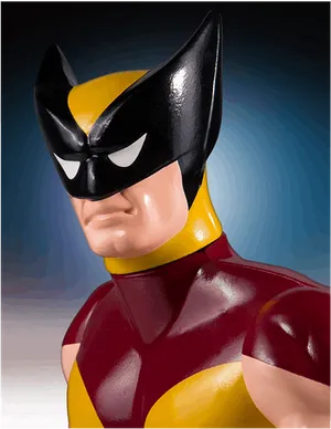 Wolverine Figure Close Up PNG image