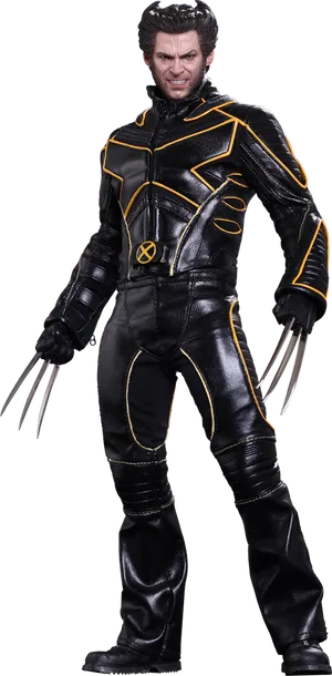 Wolverine Figurein Action Pose PNG image