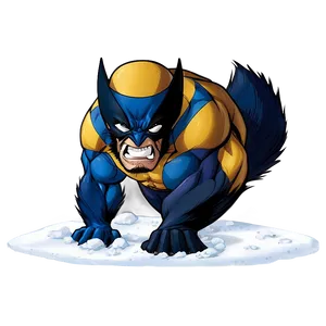 Wolverine In Snow Png 16 PNG image