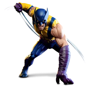 Wolverine Superhero Landing Png 91 PNG image