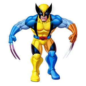 Wolverine Yellow Suit Png Cvg PNG image