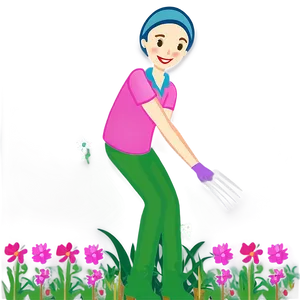 Woman Gardening PNG 76