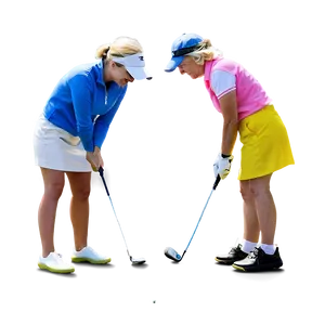 Woman Golfing PNG Aah