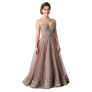 Woman In Formal Dress PNG Krt1