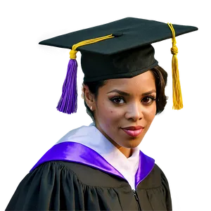 Woman In Graduation Cap PNG 59