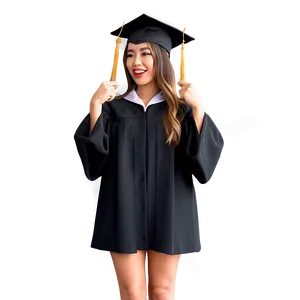 Woman In Graduation Cap PNG Jqy