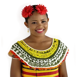 Woman In Traditional Dress PNG 4