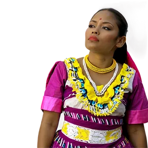 Woman In Traditional Dress PNG Qok20