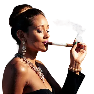 Woman Smoking Cigar Png Acv PNG image