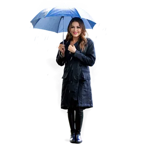 Woman Under Rain PNG 05232024