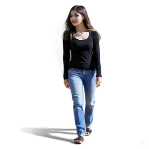 Woman Walking Alone Png Owr55 PNG image