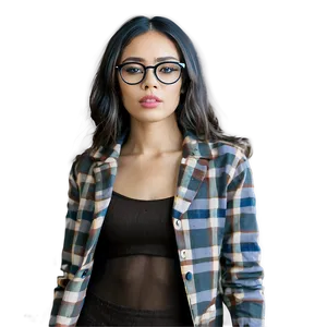 Woman Wearing Glasses PNG 05232024