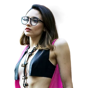 Woman Wearing Glasses PNG 05232024