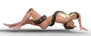 Womanwith Boa Constrictor