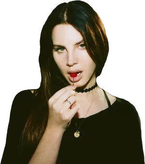 Womanwith Red Lollipop PNG image