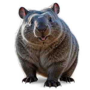 Wombat Cartoon PNG 26